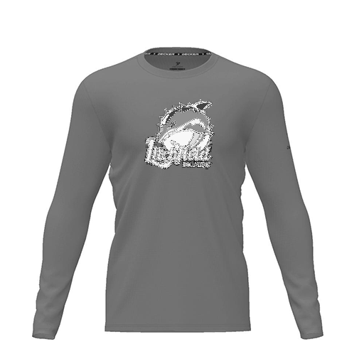 [CUS-DRIF-TEES-PER-CNK-LSL-GRY-YXS-LOGO1] Dri Fit Performance T-Shirt (Youth XS, Gray, Logo 1, Long Sleeve)