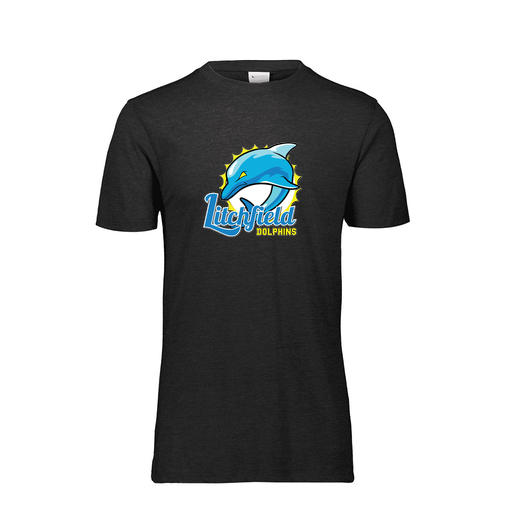 [FTSCUBBK-AS-LOGO1] Decker Men's Tri-Blend T-Shirt - Short Sleeve (Adult S, Black, Logo 1)