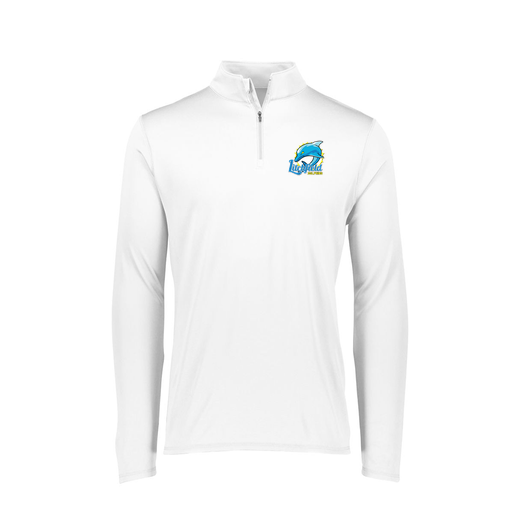 [FTLQFLWH-FAXS-LOGO1] Decker Women's Flex-Lite 1/4 Zip Shirt (Female Adult XS, White, Logo 1)