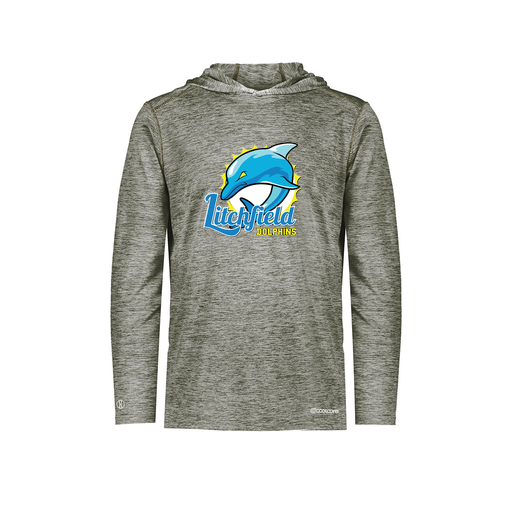 [FOLHCGGY-AS-LOGO1] Decker Men's Charge Hoodie (Adult S, Gray, Logo 1)