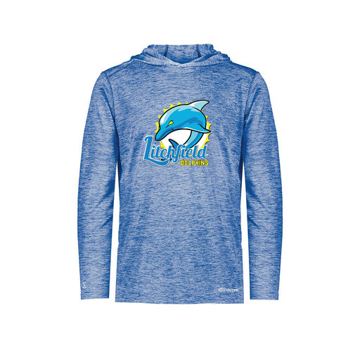 [FOLHCGRY-YS-LOGO1] Decker Youth Charge Hoodie (Youth S, Royal, Logo 1)