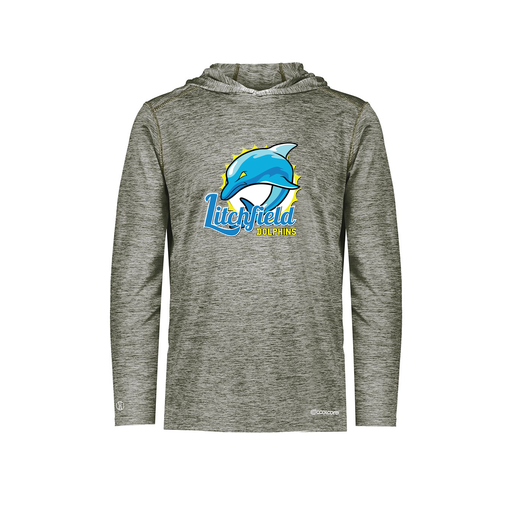 [FOLHCGGY-YS-LOGO1] Decker Youth Charge Hoodie (Youth S, Gray, Logo 1)